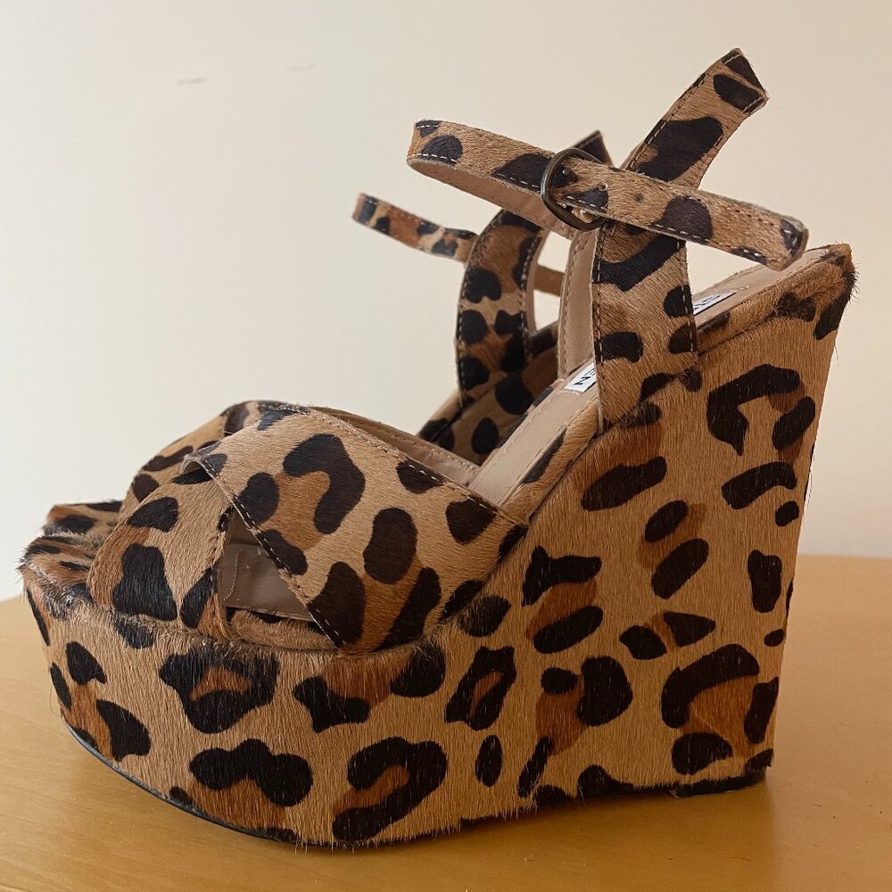 Steve Madden Leopard Wedges